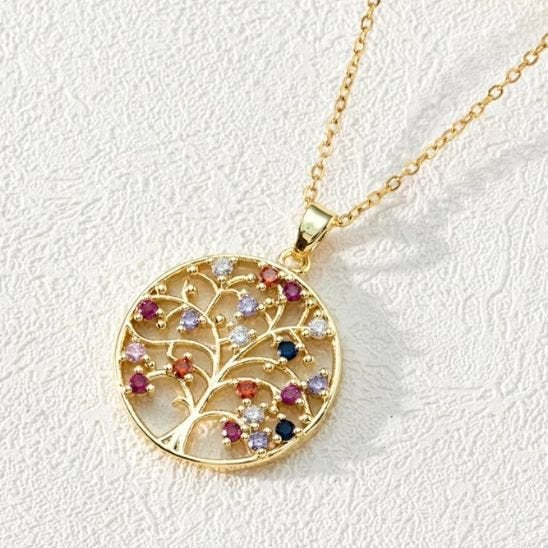 Arbre-de-vie-collier-multicolores-pour-femme
