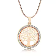 Collier-Arbre-De-Vie-Argent-Rose-pour-femme