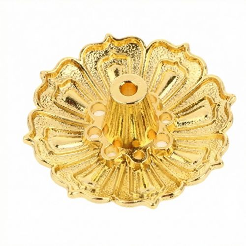 Porte-Encens-Fleur-de-Lotus-or