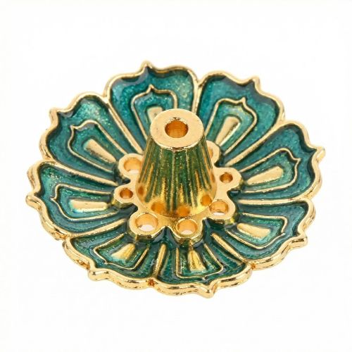 Porte-Encens-Fleur-de-Lotus-vert