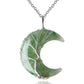 Collier arbre de vie, 7 chakras avec croissant de lune | Moona™