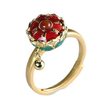 bague-d_anxiete-anti-stress-rotative-femme-bouddhiste-rouge