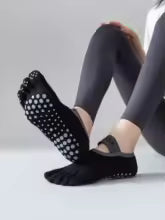 chaussette-yoga-a-5-orteils-noire
