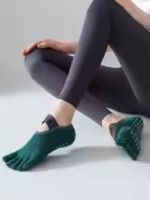 chaussette-yoga-a-5-orteils-verte