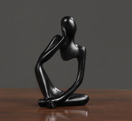 figurine-yoga-décoration-noir