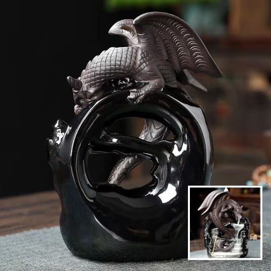 Porte encens à reflux Dragon