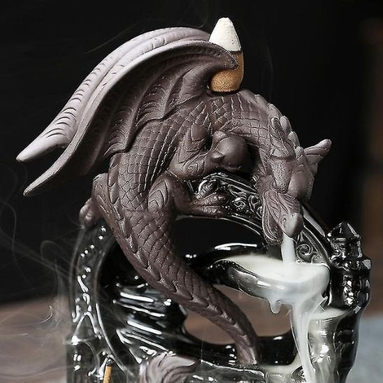 Porte encens à reflux Dragon