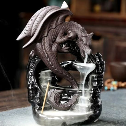 Porte encens à reflux Dragon