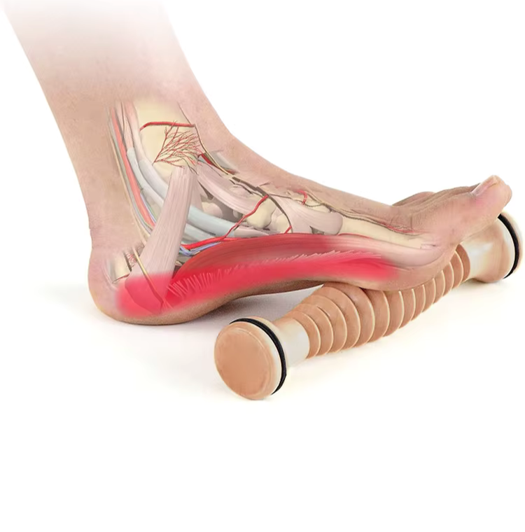 rouleau-de-massage-en-bois-pied