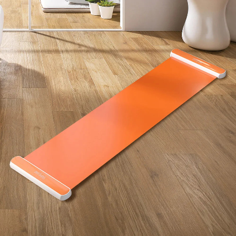 tapis-de-yoga-coulissant-orange-presentation