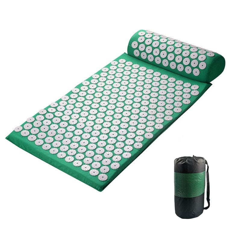 tapis-d'acupression-rembourré-massage-vert