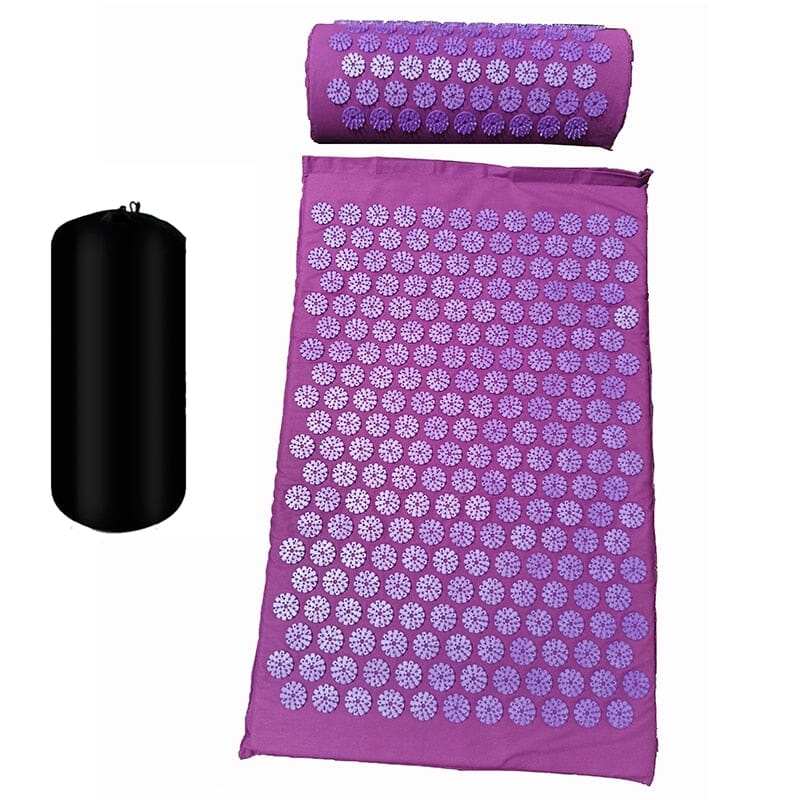 tapis-d'acupression-rembourré-massage-violet