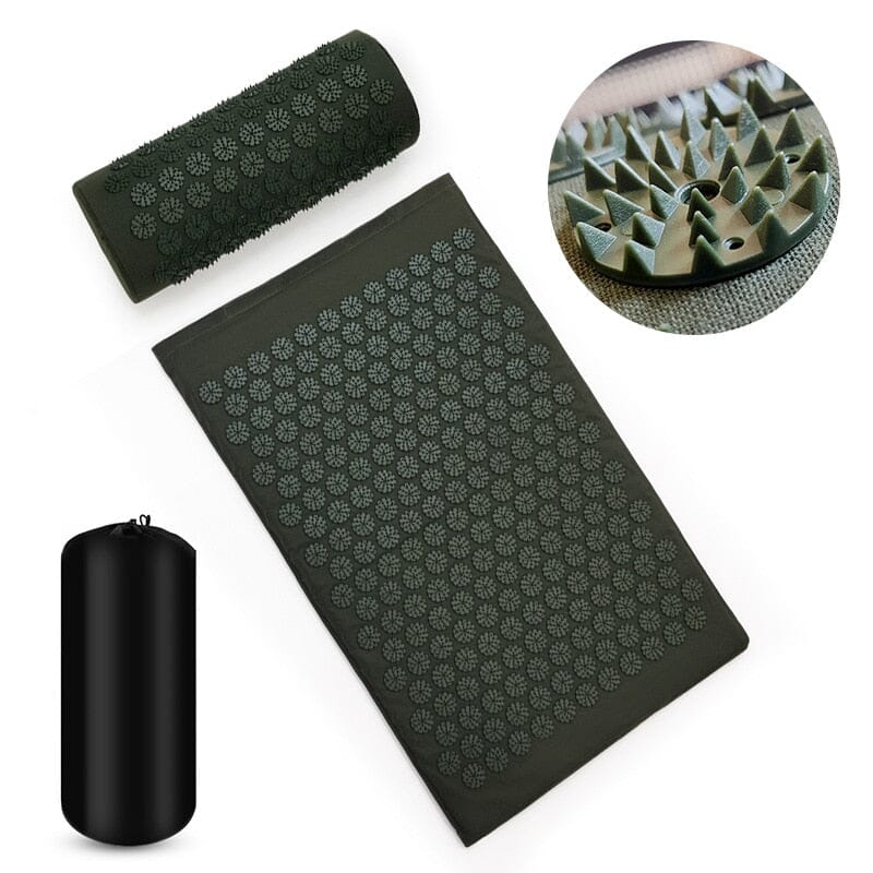 tapis-de-massage-rembourré-massage-noir